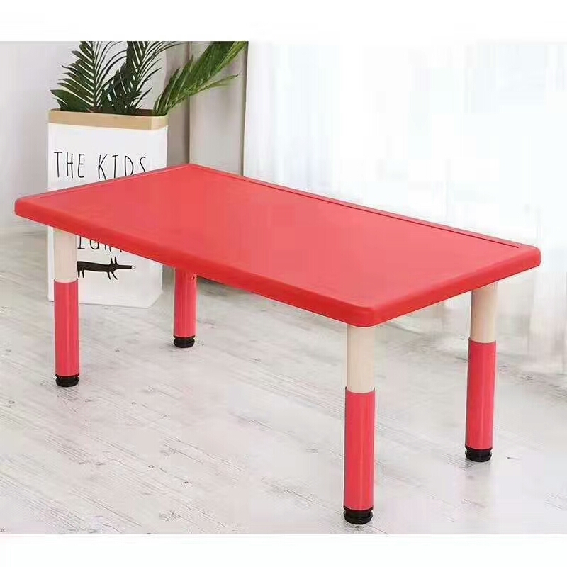  幼儿园塑料桌椅儿童六人长方桌宝宝学习桌 子幼儿园加厚课详情图7