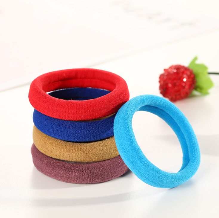 Yiwu Selection hair rubber band children hair rope high stretch towel ring leather rope thumbnail