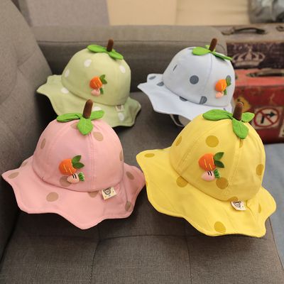 Children, babies, infants, spring and autumn fisherman hats, boys' and girls'