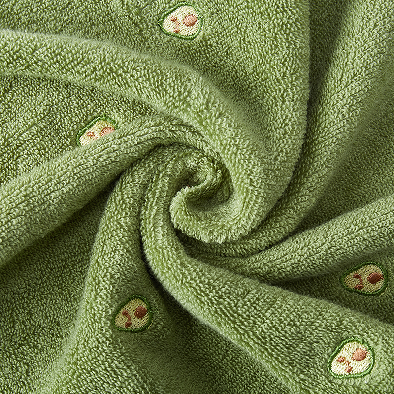 Yiwu Haohuo Futian - Avocado Pure Cotton Facial Absorbent Towel for Students, ins Household All-Cotton Adult Face Towel pic 11