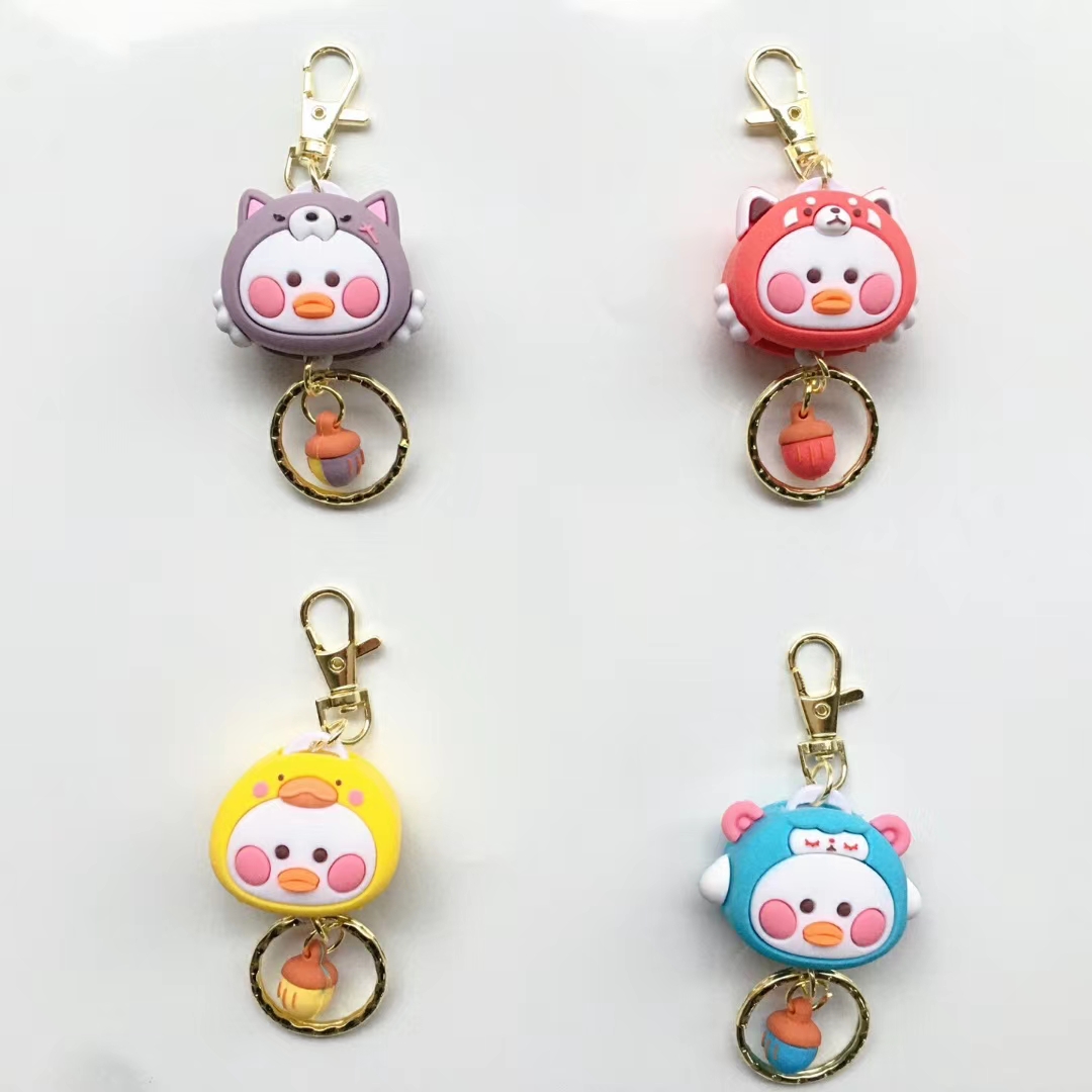 嘟嘟鸭伸拉伸钥匙扣 挂件产品图