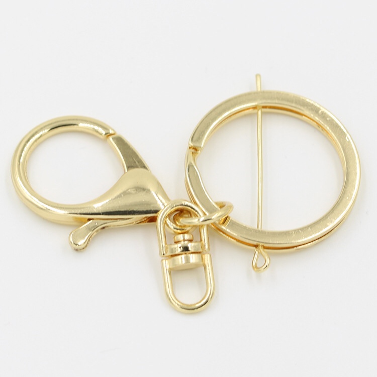 饰品配件优质龙虾扣钥匙扣三件套 厂家直销 量大优惠