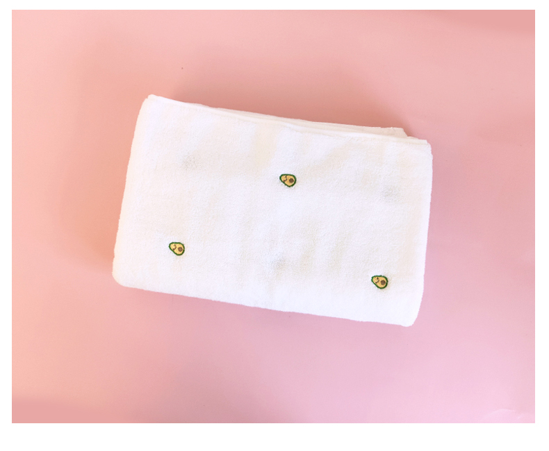 Yiwu Haohuo Futian - Avocado Pure Cotton Facial Absorbent Towel for Students, ins Household All-Cotton Adult Face Towel pic 9