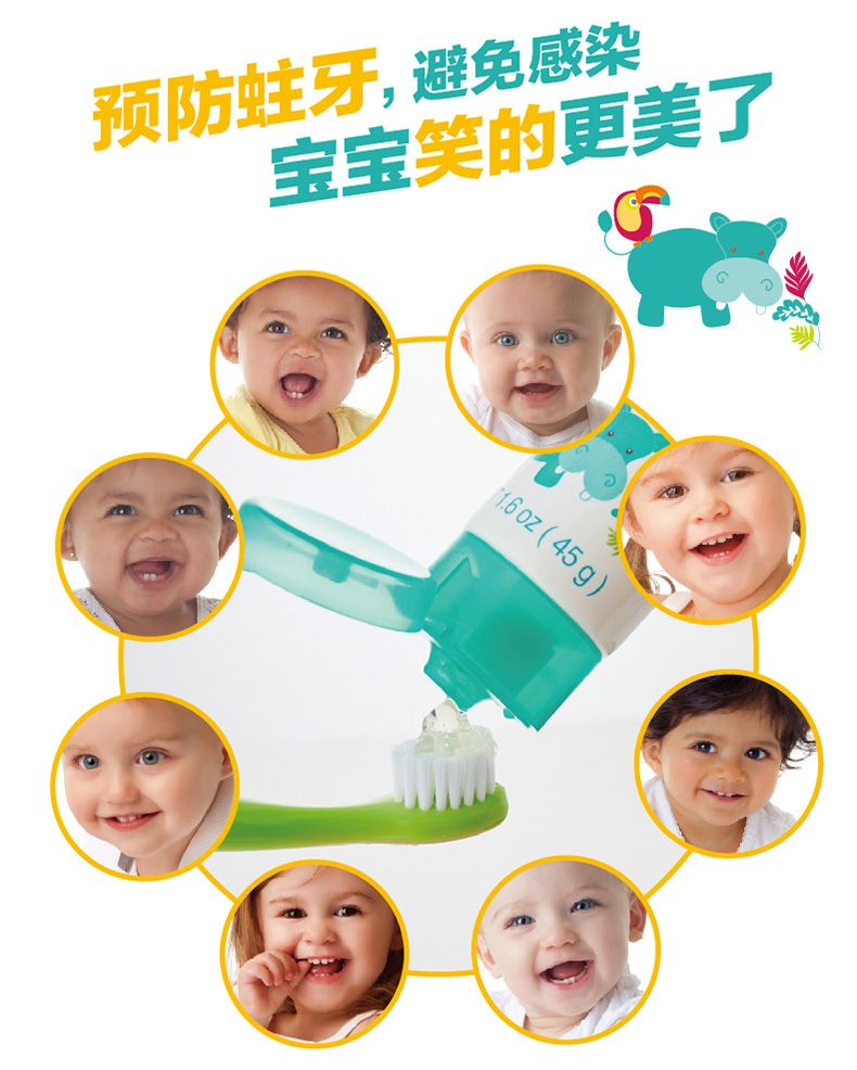 Children can swallow 45g fluoride - free toothpaste