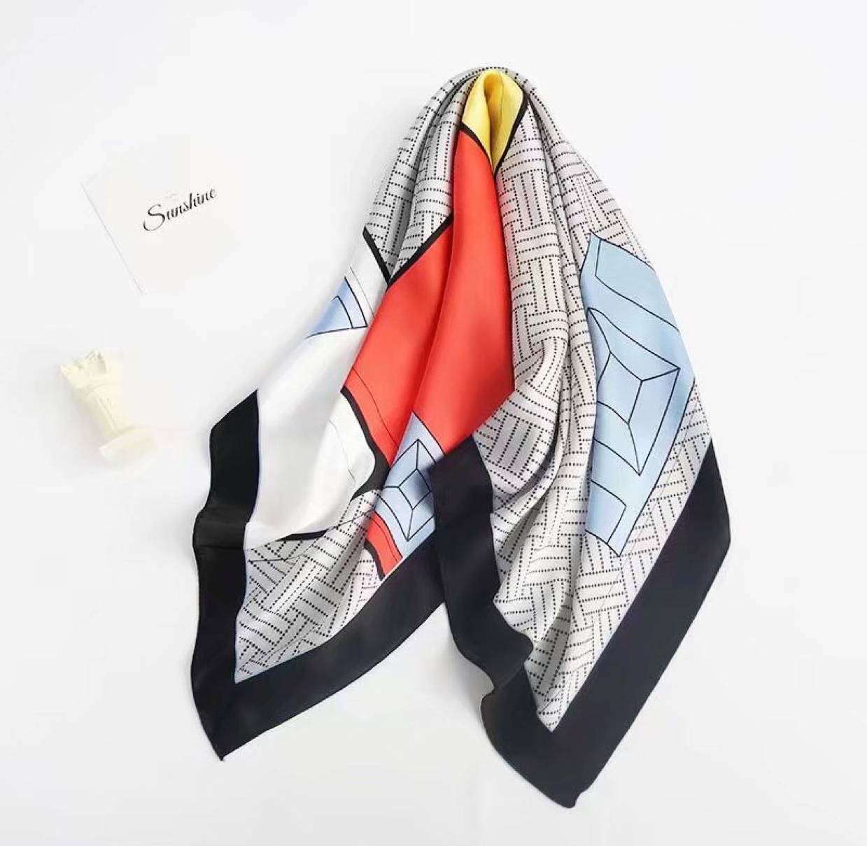 韩式新品小方巾丝巾女70x70小丝巾公主四方巾脖子春秋季方巾详情图9