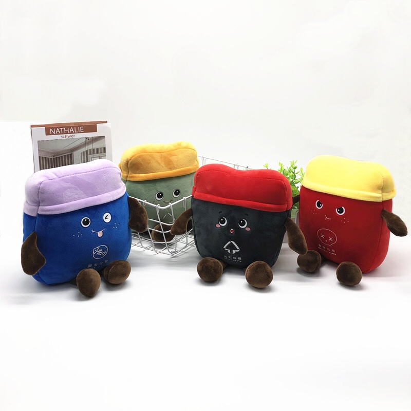 Trash bin classification doll toy plush grab machine ground stall supply wholesale