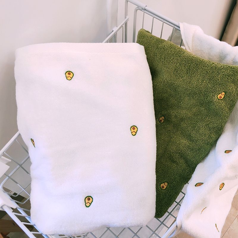Yiwu Haohuo Futian - Avocado Pure Cotton Facial Absorbent Towel for Students, ins Household All-Cotton Adult Face Towel undefined