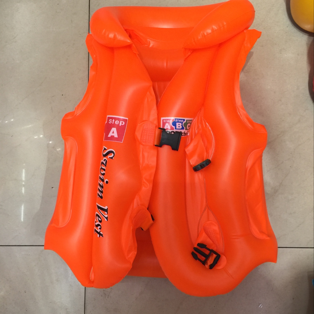 桔色大号救生衣繁星塑胶玩具儿童玩具均可使用1446-1