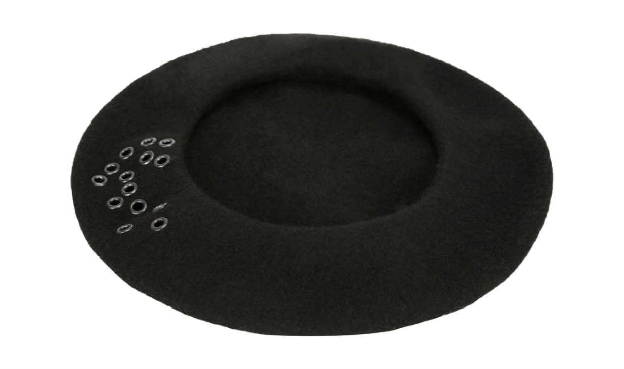 All-wool knitted religious headscarf style beret, suitable for both men and women outdoors in autumn and winter, with chain magnetic attraction design Specification image