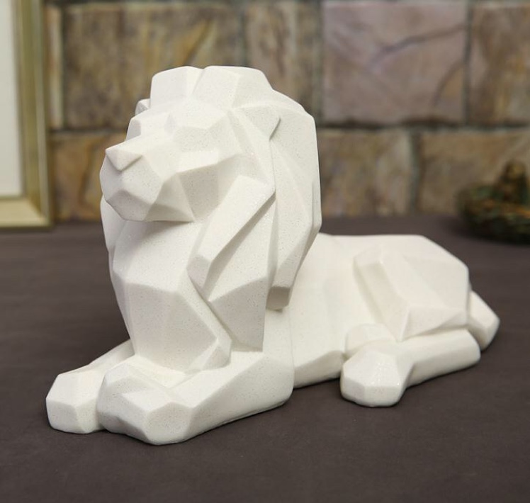 Geometric cut lion thumbnail