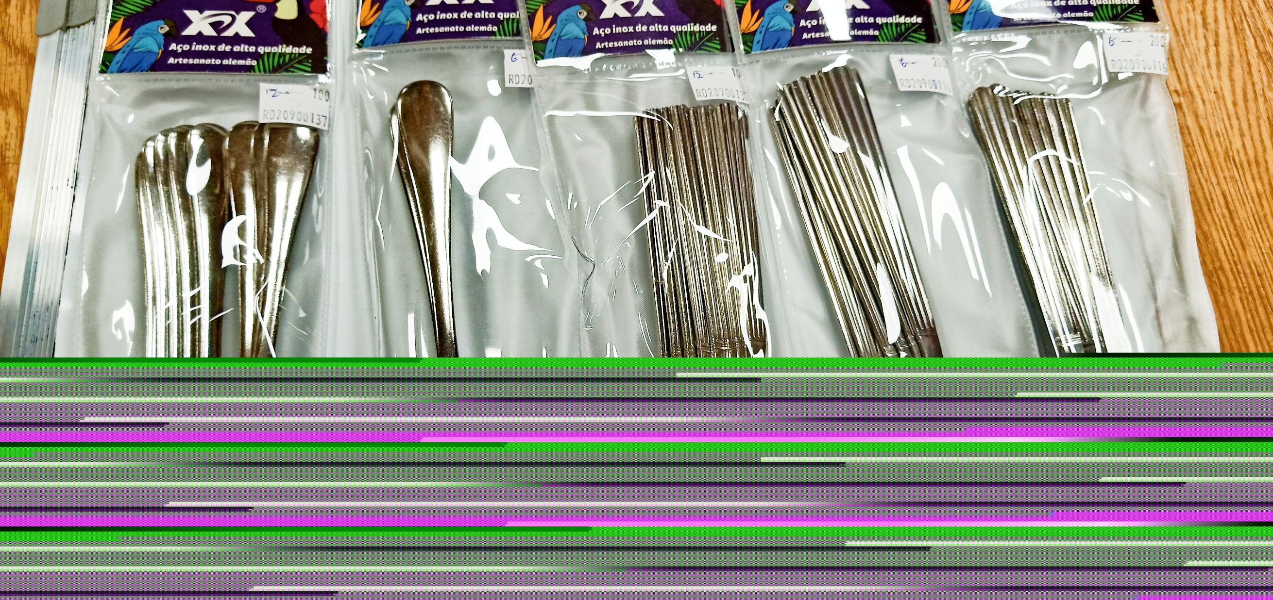Hot-selling stall products 12 stainless steel spoon forks