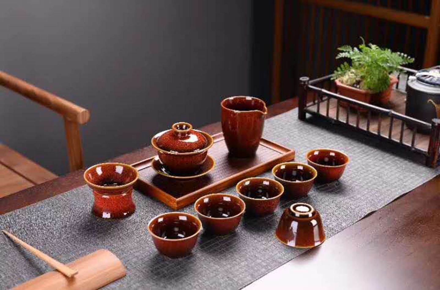Yiwu good decoration crafts tea set set thumbnail