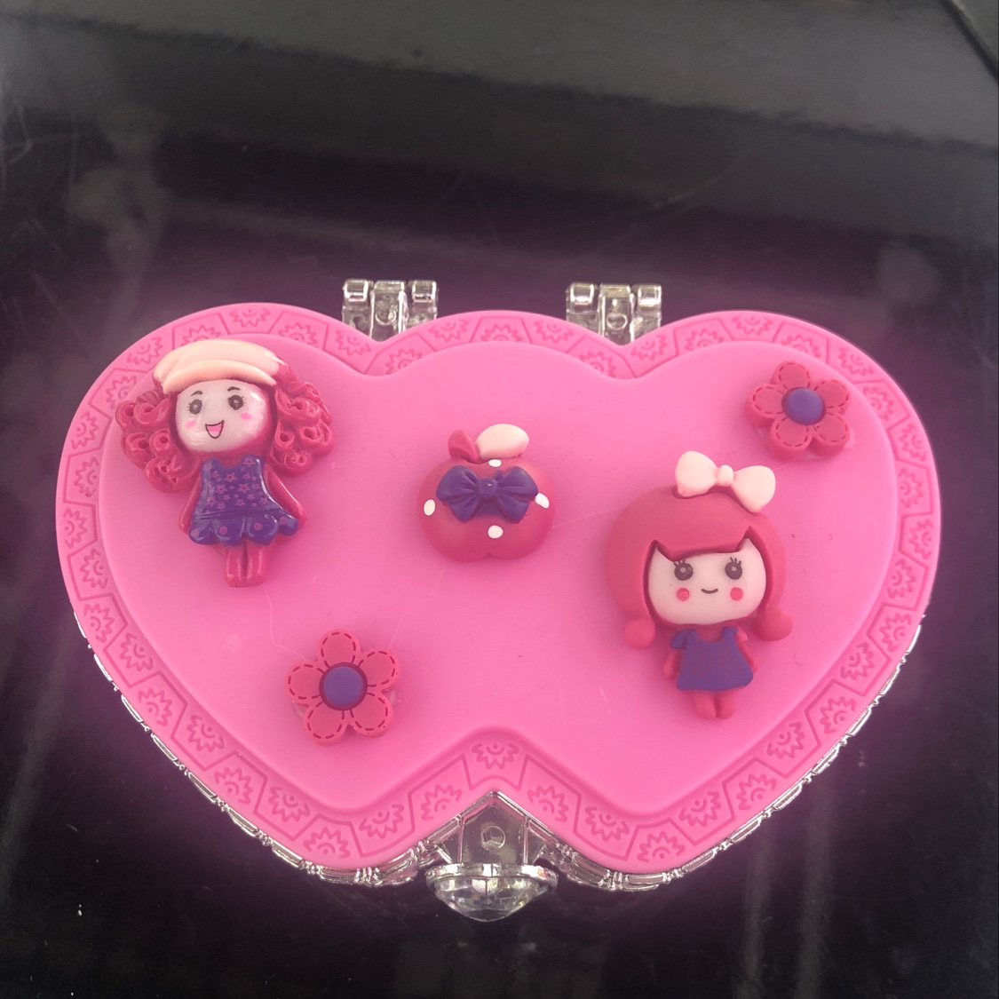 Cartoon Girl double Heart jewelry box thumbnail