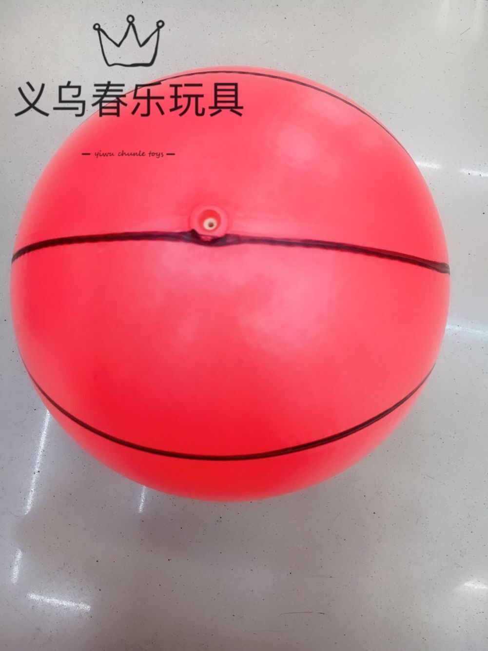 8寸多色加厚划线篮球 儿童玩具充气小皮球 婴幼儿拍拍球 厂家供应详情6