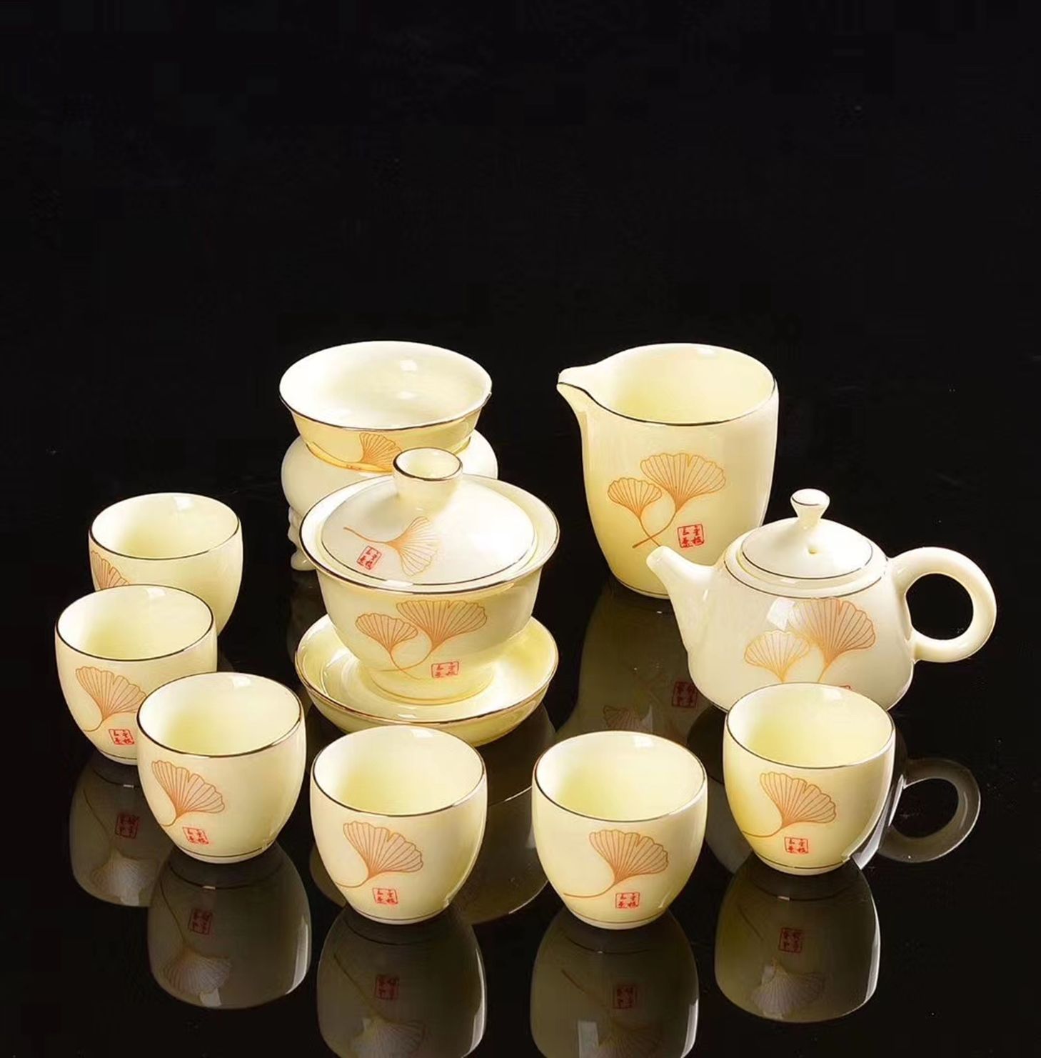Yiwu Selection decorative handicrafts tea set teapot cup set thumbnail