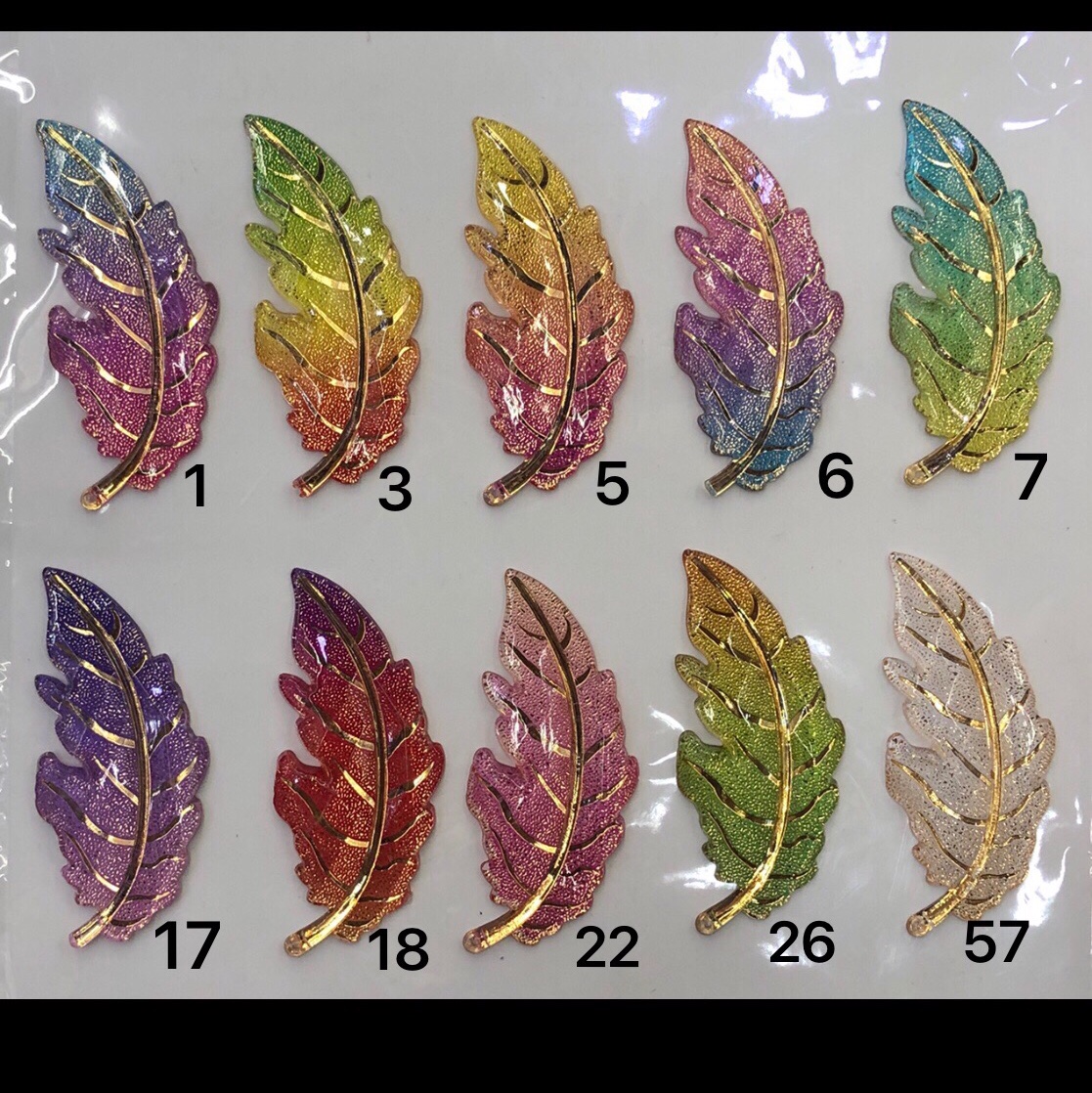 Colorful Feather 28X61diy Accessories