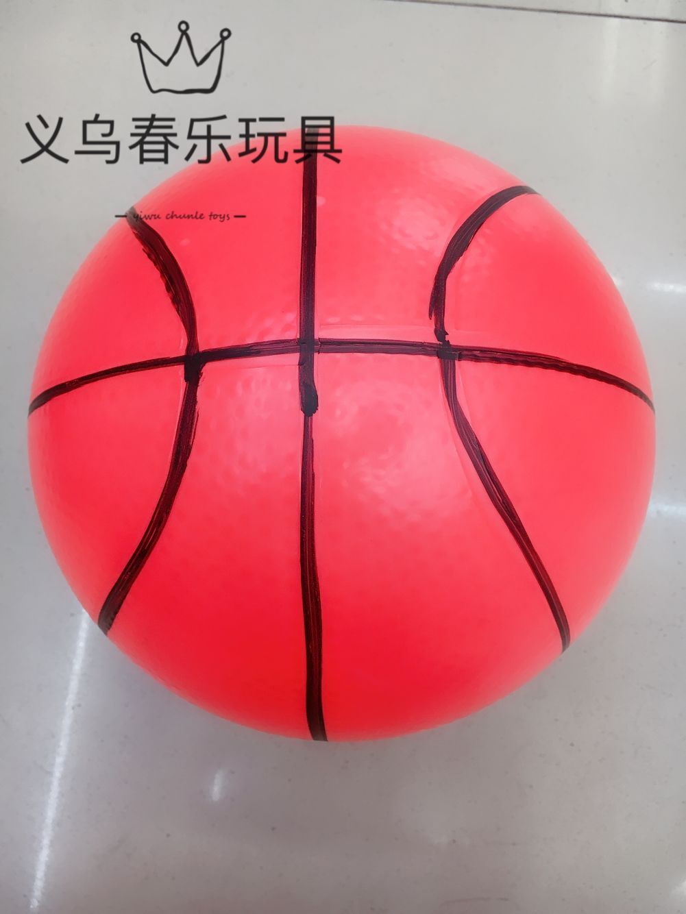 8寸多色加厚划线篮球 儿童玩具充气小皮球 婴幼儿拍拍球 厂家供应详情图6