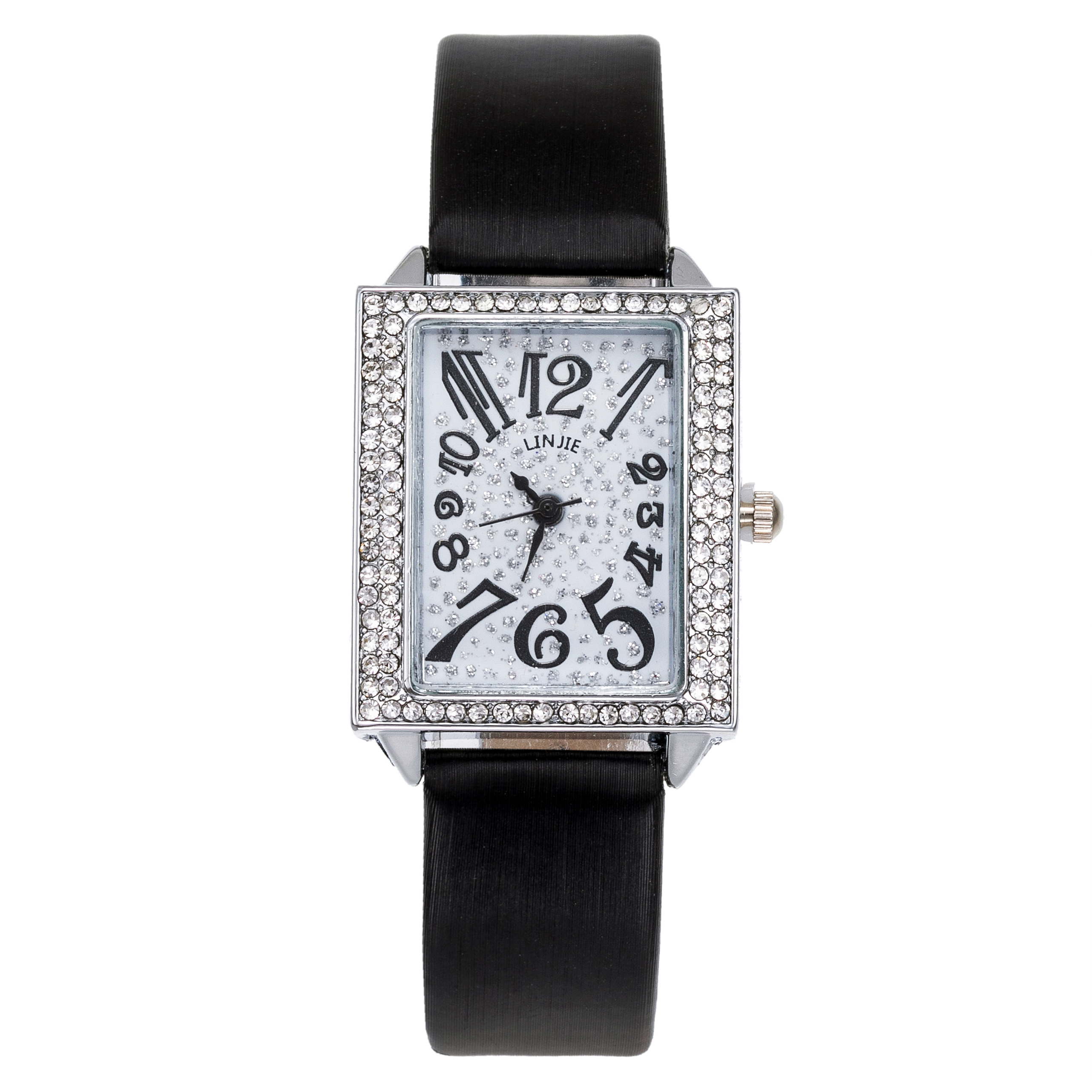 Nueva mujer gypsophila con diamantes brazalete piel correa reloj estudiante tendencia moda números rectángulo clásico reloj 18820/65 detail image 7