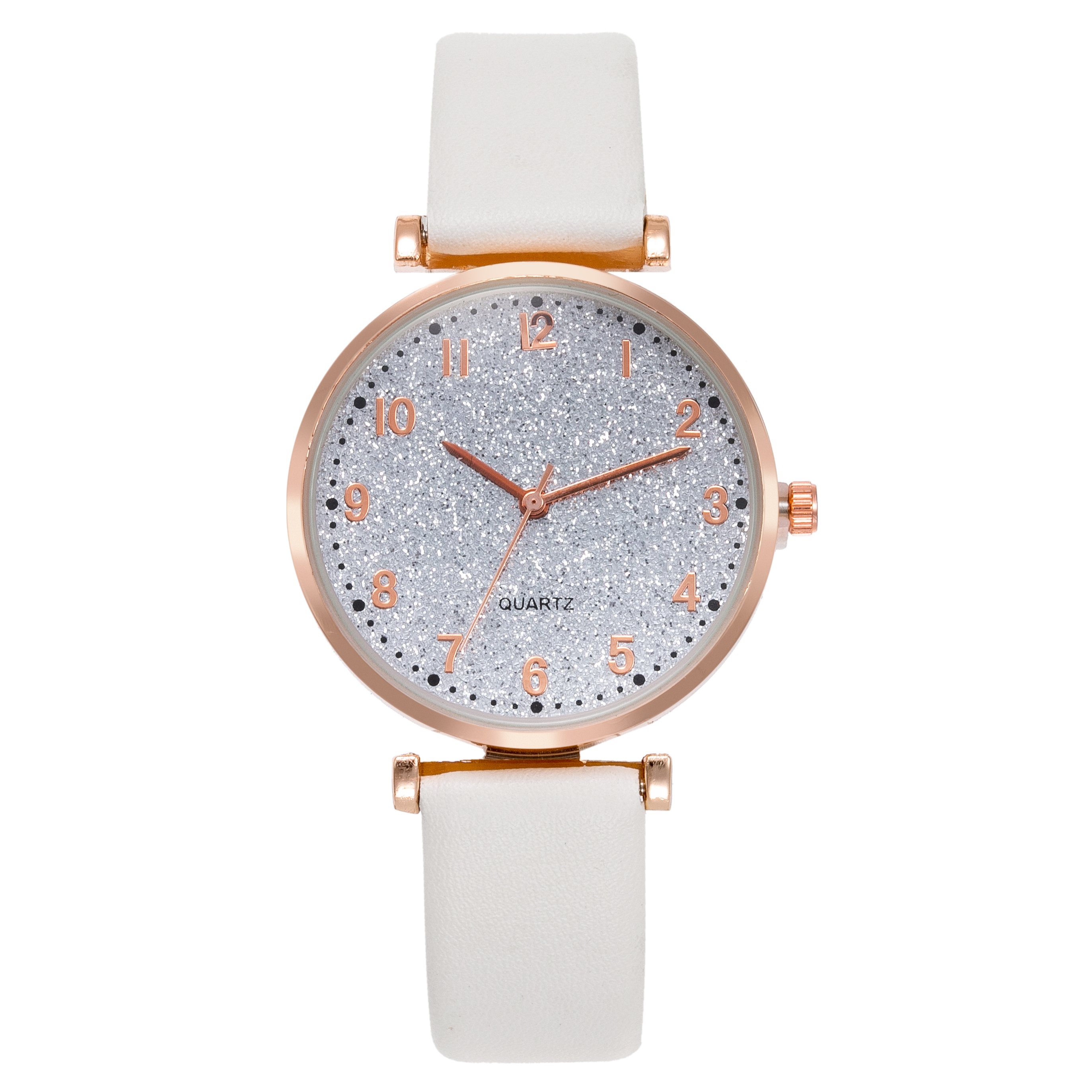 Nueva mujer gypsophila con diamantes brazalete piel correa reloj estudiante tendencia personalidad moda clásico reloj minimalista 18820/71 detail image 1