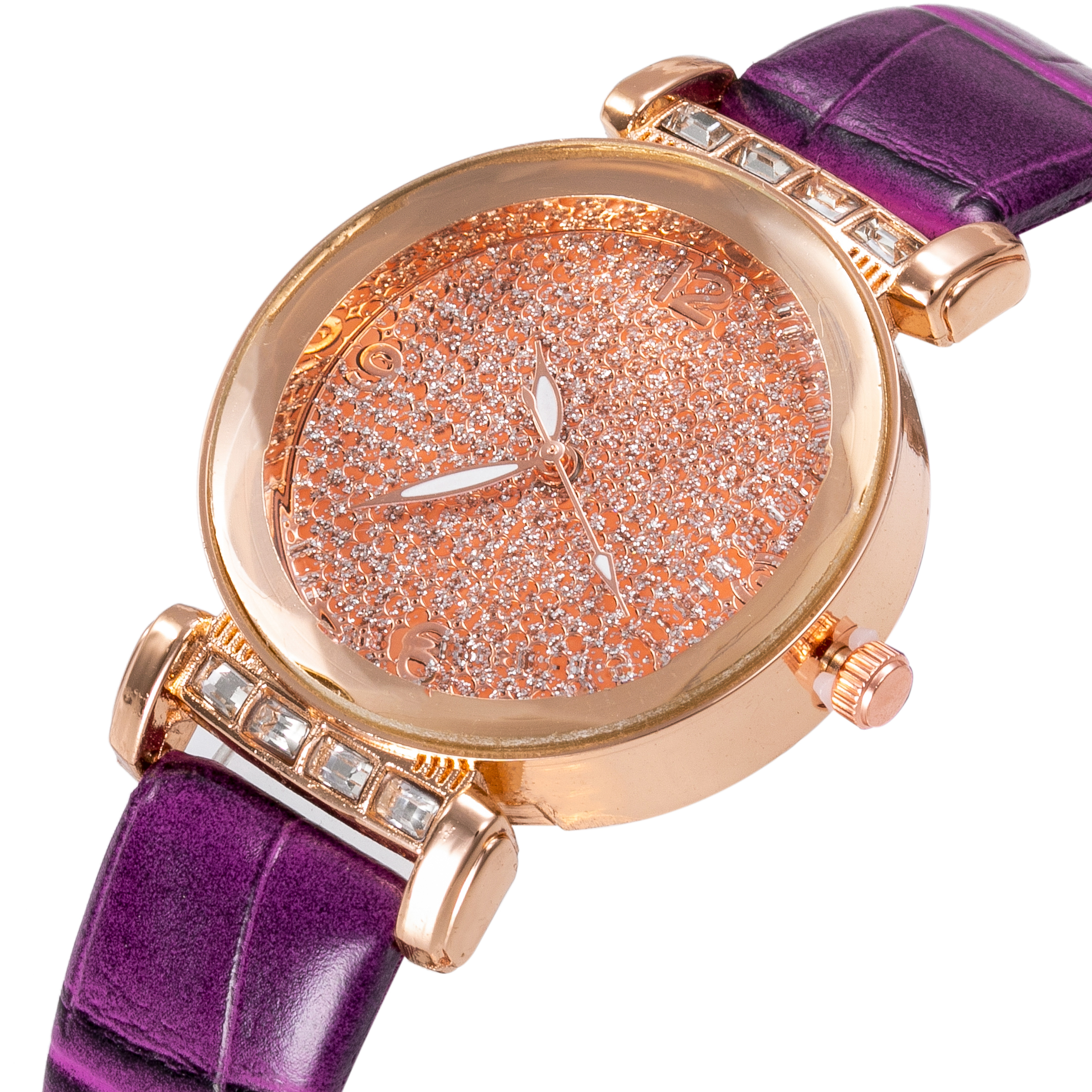 Nueva mujer gypsophila con diamantes brazalete piel correa estudiante reloj tendencia personalidad 18820/70 detail image 9