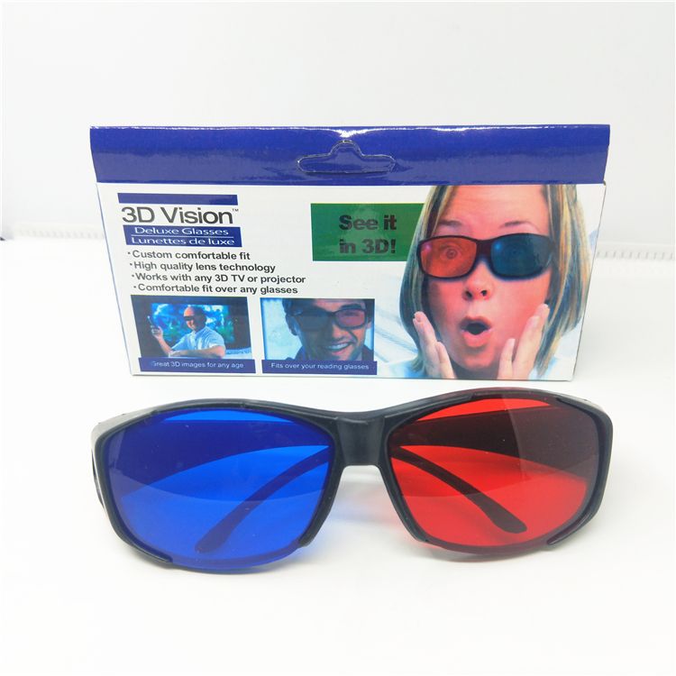 红蓝镜片3D眼镜 大号套镜电视电脑影院专用3D眼镜详情图1