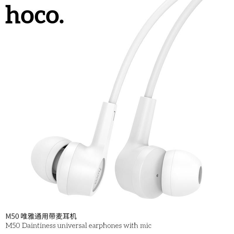 浩酷 M50唯雅通用带麦耳机入耳式立体声线控通用原装手机专用耳机详情图10