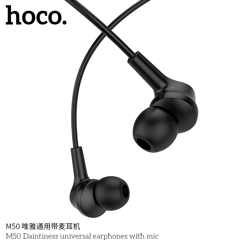 浩酷 M50唯雅通用带麦耳机入耳式立体声线控通用原装手机专用耳机详情图4