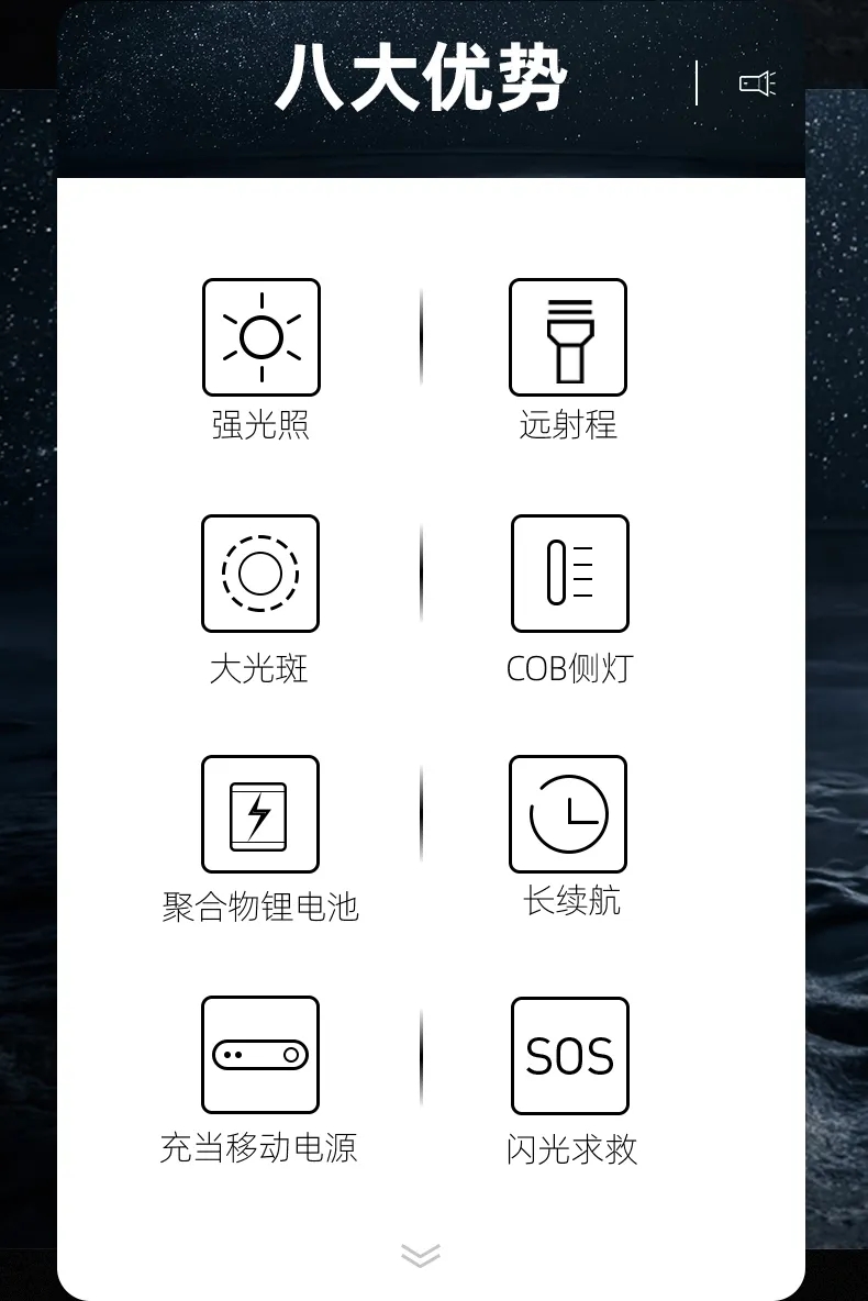 康铭KM-2677C锂电手提灯详情图9