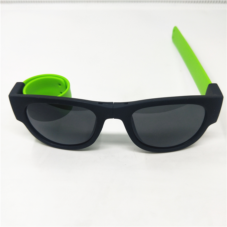 硅胶可折叠太阳镜眼镜 骑行可戴式啪啪眼镜 啪啪圈眼镜详情图3