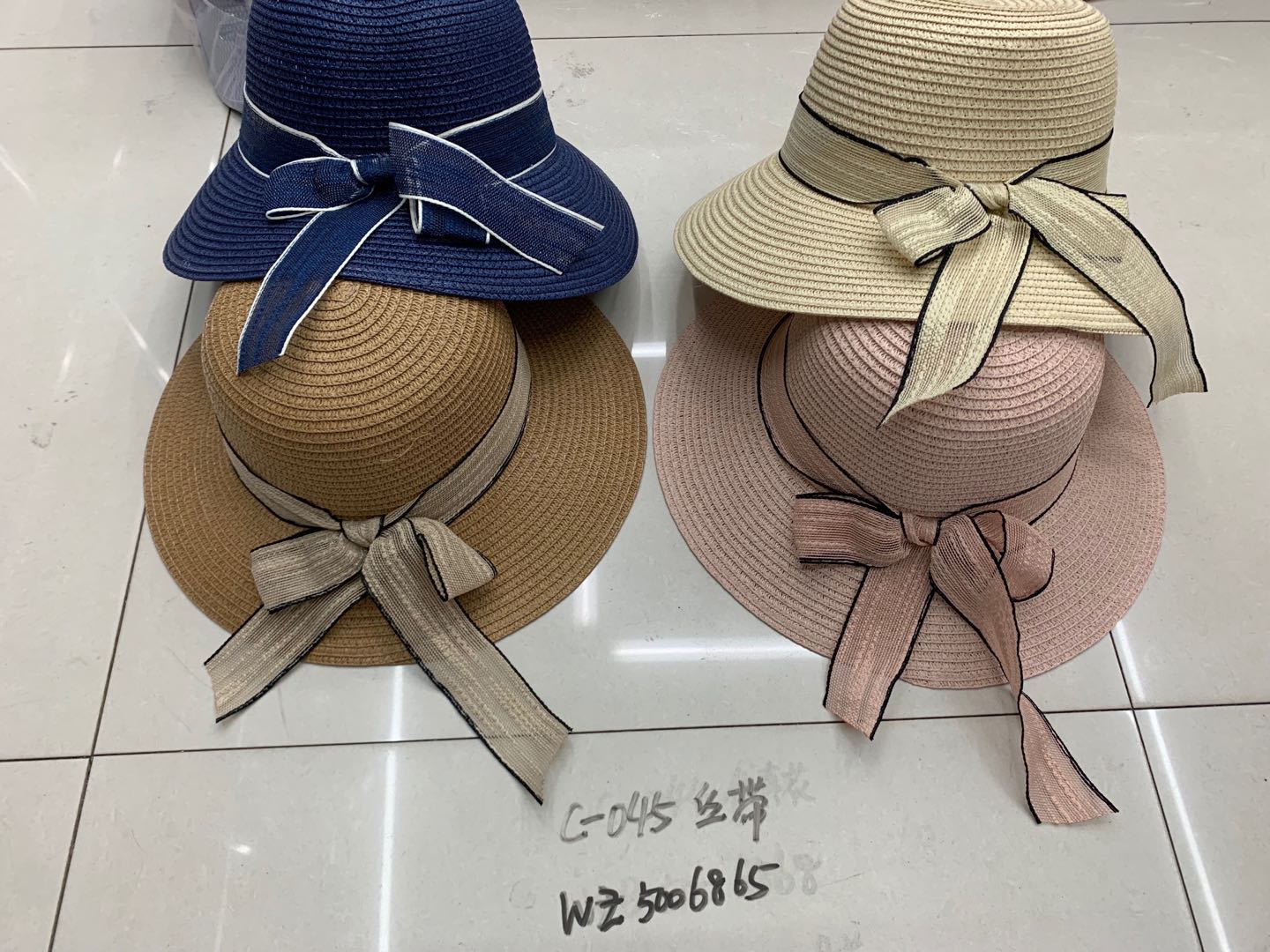 Women's Bow Straw Hat Sun Hat Sun Hat Large Brim Hat Summer Hat