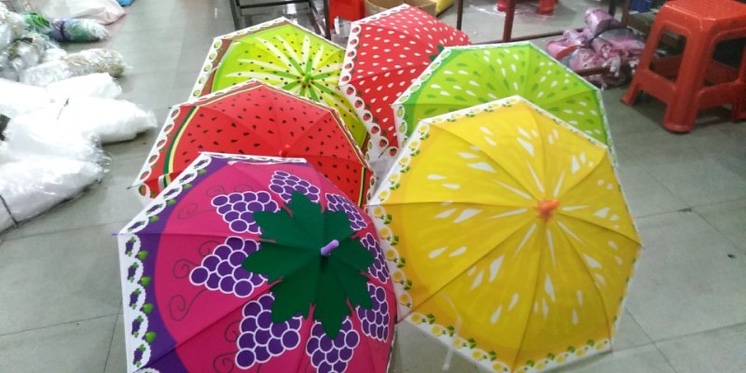 厂家直销 定制批发儿童水果伞造型伞晴雨直杆伞