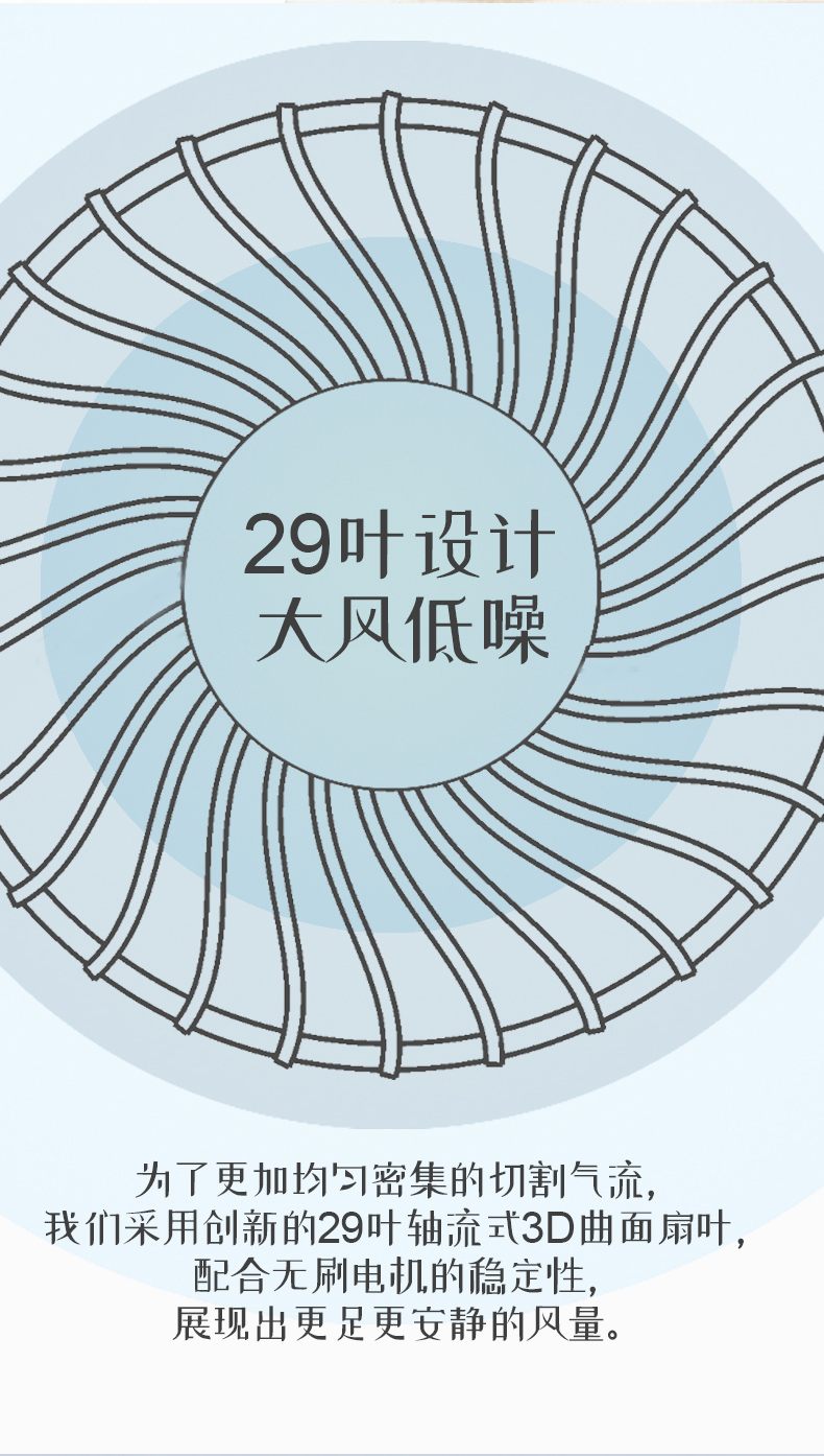 A mini and portable wall-mounted fan with a Chinese trend style for the lazy detail image 9