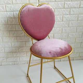 北欧网红铁艺餐椅家用现代简约创意梳妆台ins椅子靠背美甲桌椅子