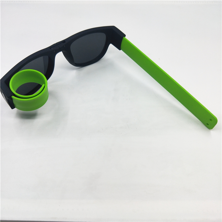 硅胶可折叠太阳镜眼镜 骑行可戴式啪啪眼镜 啪啪圈眼镜详情图4
