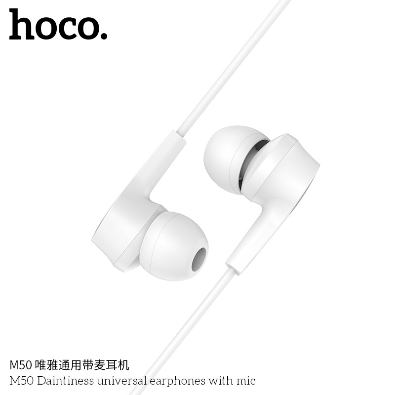 浩酷 M50唯雅通用带麦耳机入耳式立体声线控通用原装手机专用耳机详情图5