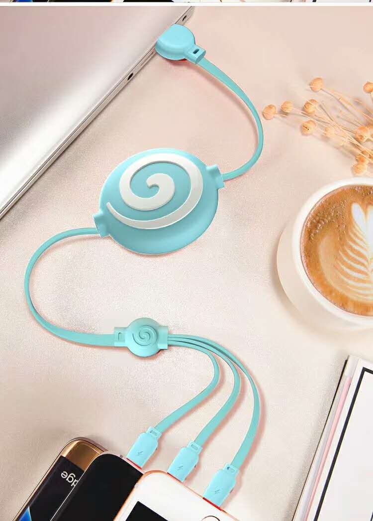 液态软胶棒棒糖伸缩一拖三数据线充电快方便携带易收纳别再方便3A快充提速60%详情图6