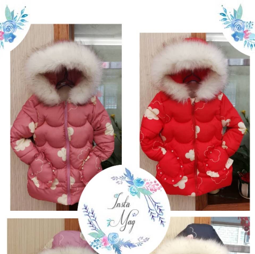 Little Girl's cotton-padded Jacket 005 full figure