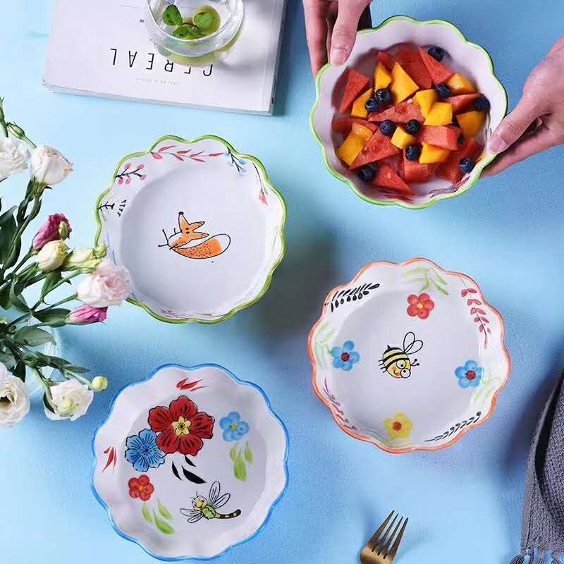 Creative Ceramic, Lotus Fruit Bowl Specification drawing