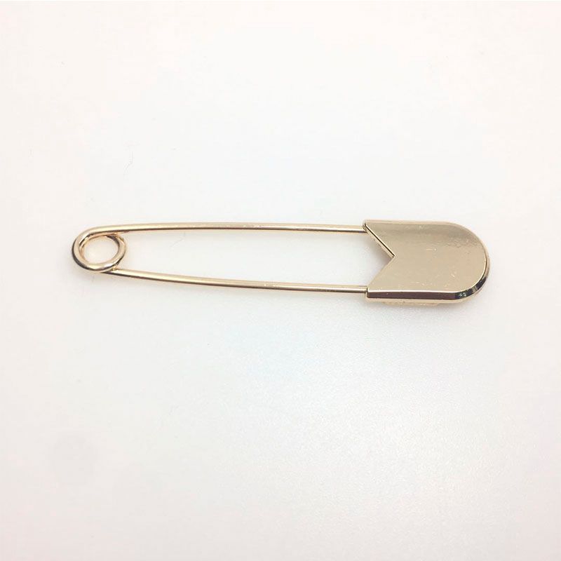 多款简约别针背带裤V字领一字插针真皮胸针防走光扣领针金属配饰