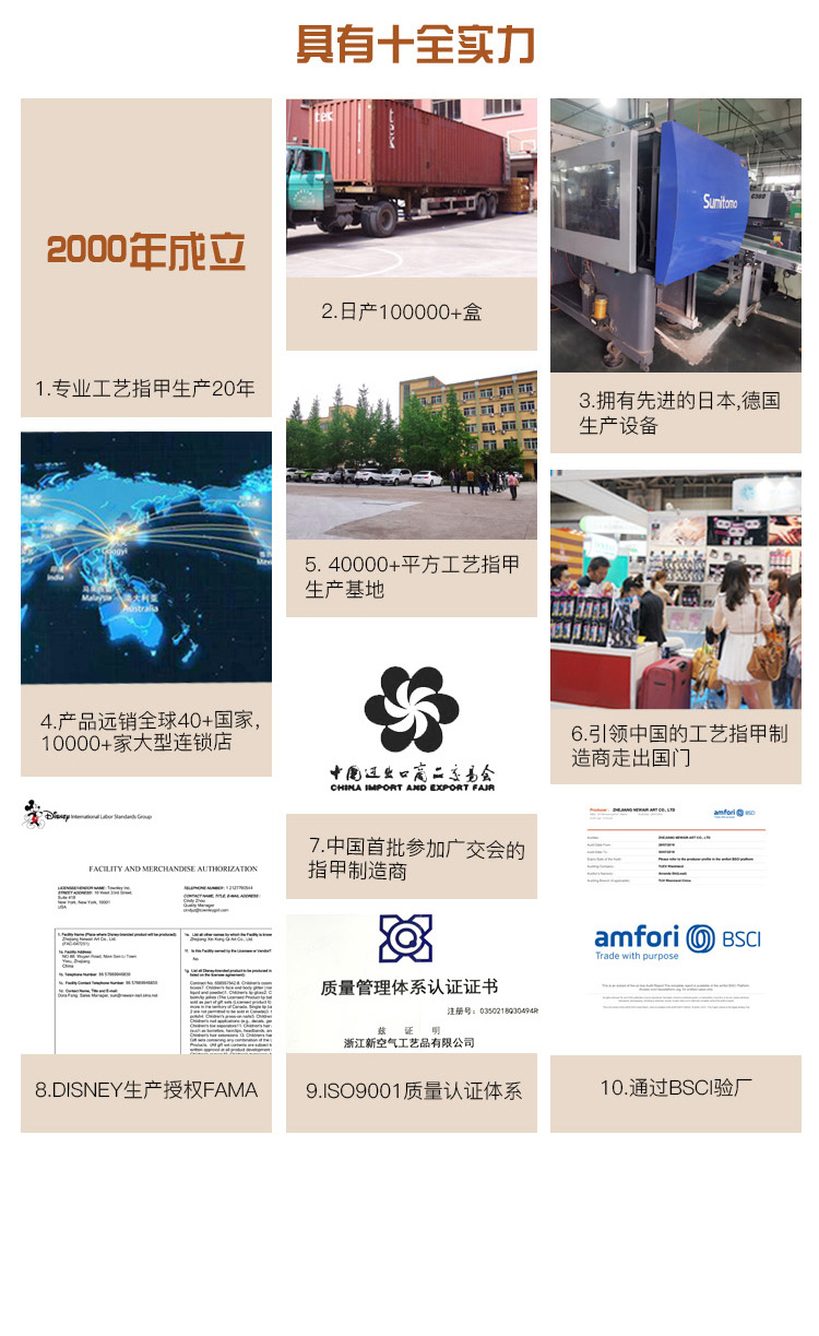义乌好货 24片日系小清新穿戴甲假指甲 成品美甲片背胶指甲穿戴甲详情8