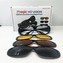 Magic HD vision多功能三色眼镜 TV热卖偏光镜多镜片可替换太阳镜