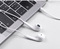 浩酷 M55 忆音线控带麦耳机适用苹果6入耳式耳机K歌手机耳塞通用白底实物图