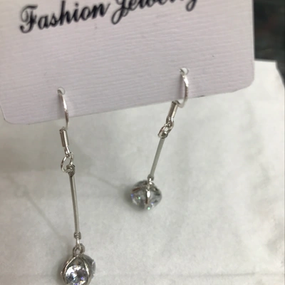 Watermelon zircon earrings thumbnail