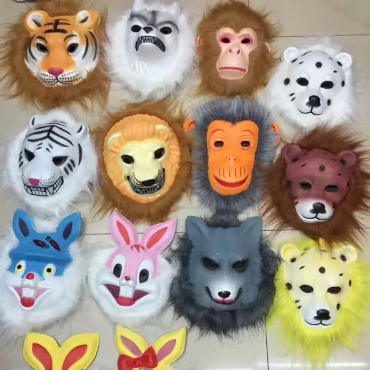 Wholesale EVA fringed masks for Halloween party supplies details Picture