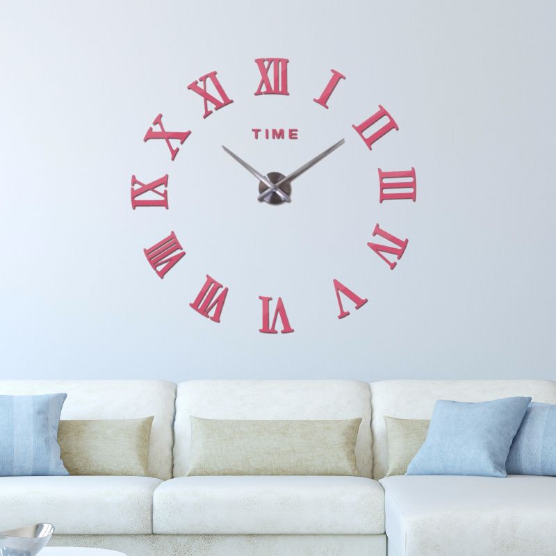 Factory direct sales super size creative wall clock DIY wall clock mirror wall clock mirror wall clock wall clock details Picture