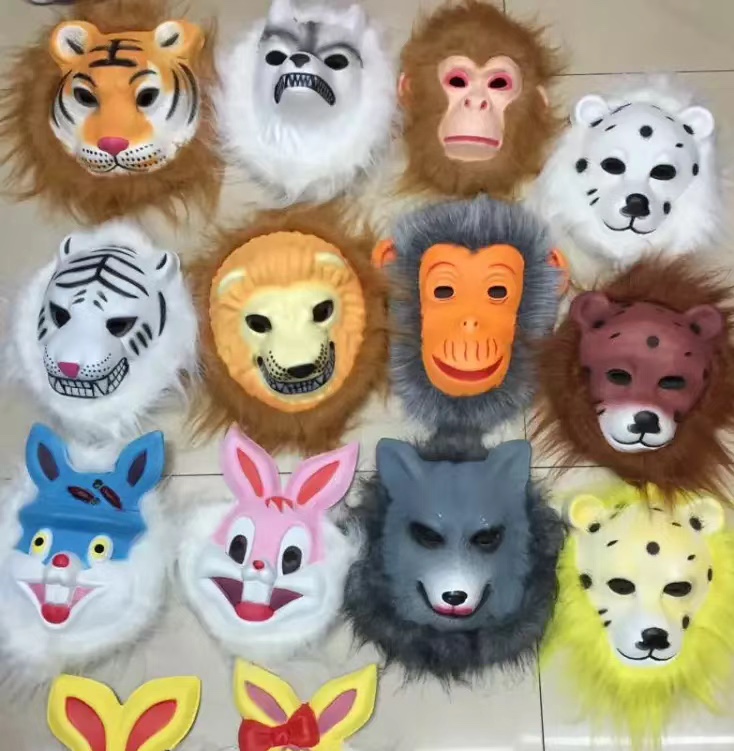 Wholesale EVA fringed masks for Halloween party supplies