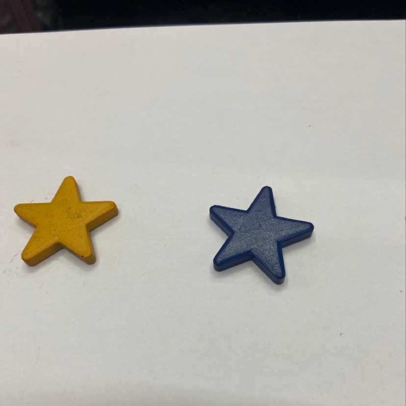 黑磁有色五角星造型玩具装饰磁铁（本店专业生产各种规格磁铁欢迎咨询）
