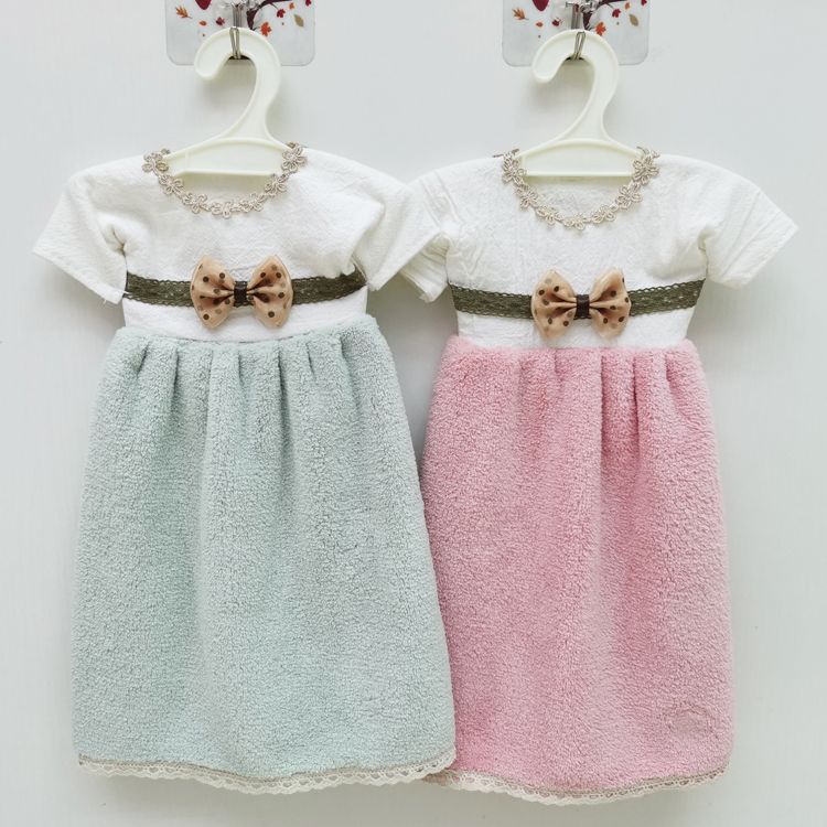 Hanging hand towel Quick absorbent towel Kitchen bathroom hand cloth thumbnail