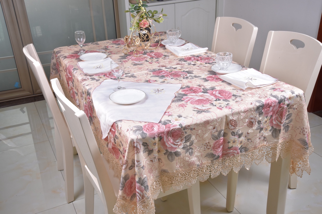 2020 new high-end printed tablecloth table flag