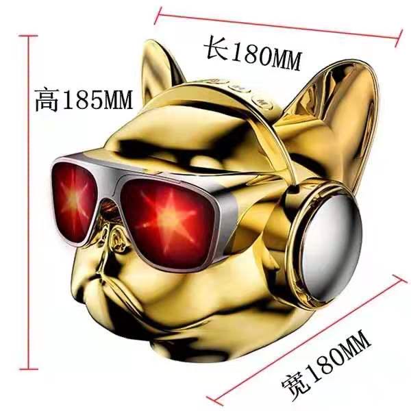 Cool electroplated card-inserting USB flash drive, subwoofer dog head speaker, a best-selling birthday gift for boyfriends Specification image